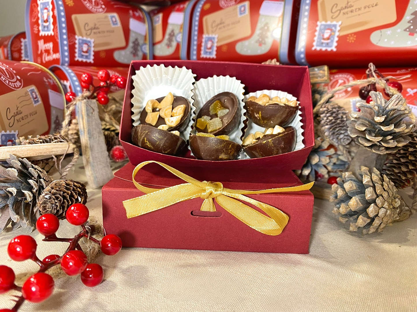 Caixa Bombons Merry Christmas 🍬